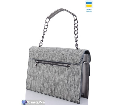 Сумка жіноча 21*28*8 см,  сірий  "Lusia"