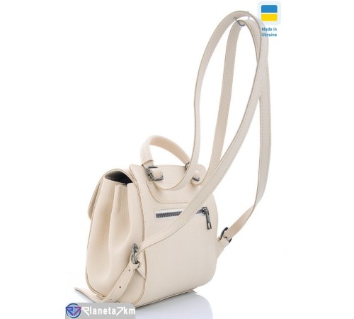 Рюкзак жіночий 21*18*6 см,  бежевий  "Lusia"