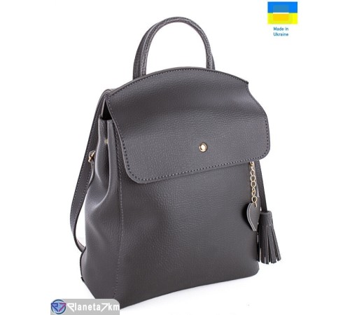 Рюкзак жіночий 35*25*10 см,  сірий  "Lusia"