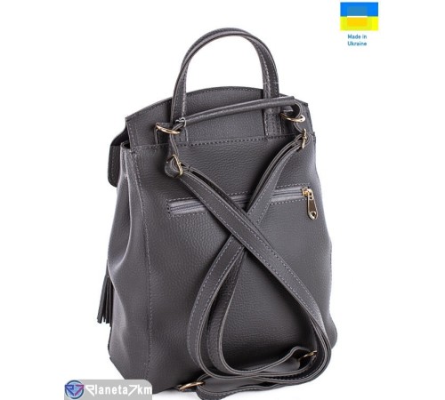 Рюкзак жіночий 35*25*10 см,  сірий  "Lusia"