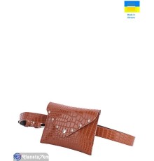 Сумка жіноча 13*18*2 см,  camel  "Lusia"