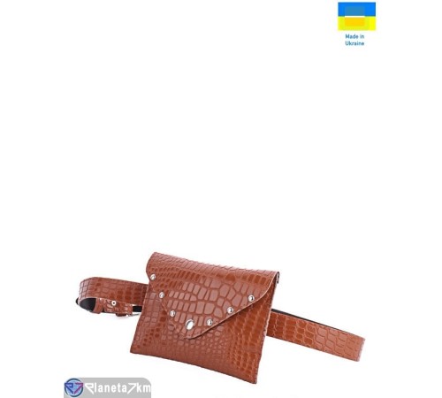 Сумка жіноча 13*18*2 см,  camel  "Lusia"