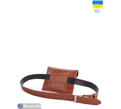 Сумка жіноча 13*18*2 см,  camel  "Lusia"