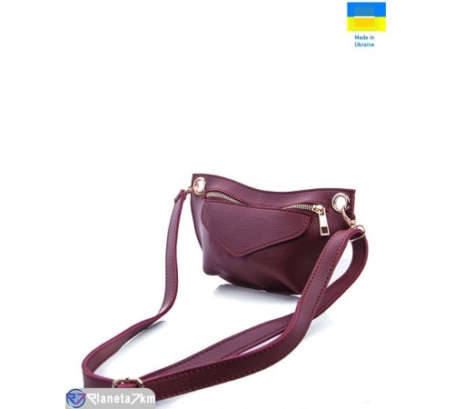 Сумка жіноча 15*25* см,  бордовий  "Lusia"