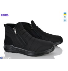 Черевики чоловічі на зиму (6 пар р.41-45) чорний  "Roks"
