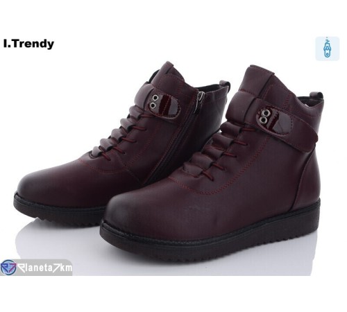 Черевики жіночі на зиму (6 пар р.41-43) бордовий  "Trendy"