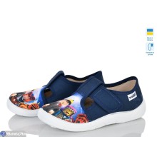 Тапки дитячі на весну/осінь (5 пар р.25-29) синій  "FLORIK"