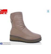 Чоботи жіночі на зиму (8 пар р.37-42) бежевий  "Maiguan"