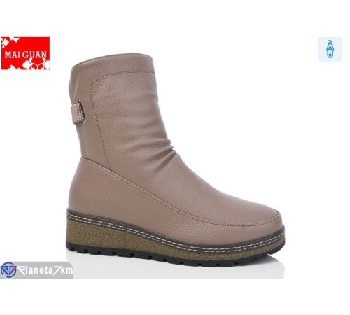 Чоботи жіночі на зиму (8 пар р.37-42) бежевий  "Maiguan"