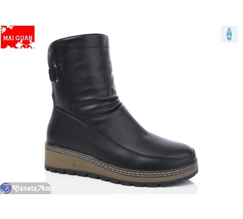 Чоботи жіночі на зиму (8 пар р.37-42) чорний  "Maiguan"