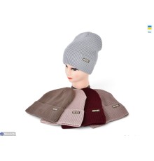 Шапка жіноча на зиму (5 шт. р.сетка 56-60) мікс  "Angell"