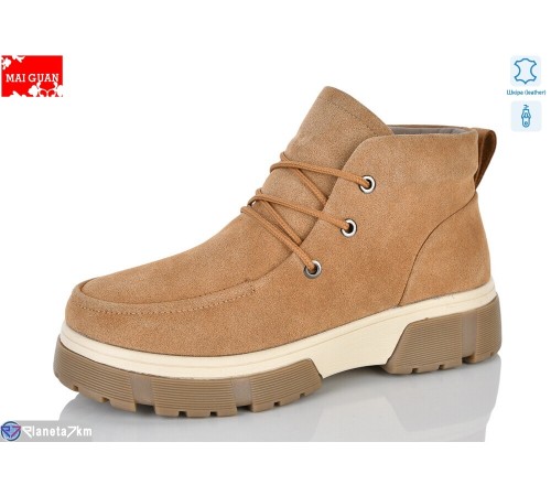 Черевики жіночі на зиму (8 пар р.36-41) camel  "Maiguan"