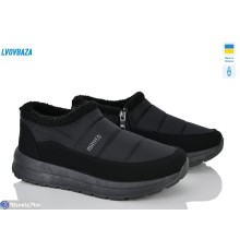 Черевики жіночі на зиму (6 пар р.37-41) чорний  "LEOBAZA"
