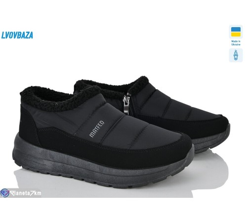 Черевики жіночі на зиму (6 пар р.37-41) чорний  "LEOBAZA"