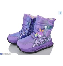 Дутики дитячі на зиму (8 пар р.28-33) фіолетовий  "Laifakids"
