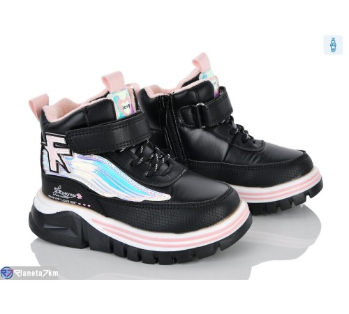 Черевики дитячі на зиму (8 пар р.24-29) чорний  "Laifakids"