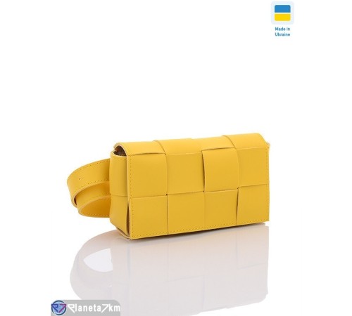 Сумка жіноча 12*19*5 см,  жовтий  "Lusia"