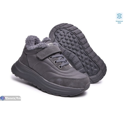 Дитячі кросівки на зиму (8 пар р.32-37) сірий  "TOMMY"
