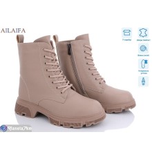 Черевики жіночі на зиму (6 пар р.36-41) бежевий  "Latifa"