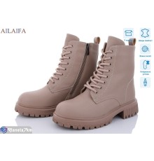 Черевики жіночі на зиму (6 пар р.36-41) бежевий  "Latifa"