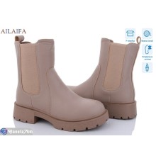 Черевики жіночі на зиму (6 пар р.36-40) бежевий  "Latifa"