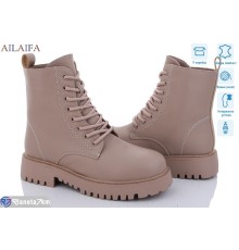 Черевики жіночі на зиму (6 пар р.36-40) бежевий  "Latifa"