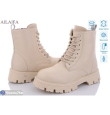 Черевики жіночі на зиму (6 пар р.36-40) бежевий  "Latifa"