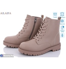 Черевики жіночі на зиму (6 пар р.36-40) бежевий  "Latifa"