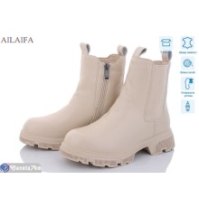 Черевики жіночі на зиму (6 пар р.36-41) бежевий  "Latifa"