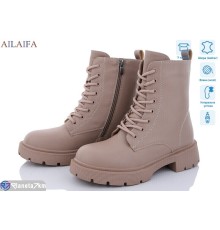 Черевики жіночі на зиму (6 пар р.36-40) бежевий  "Latifa"