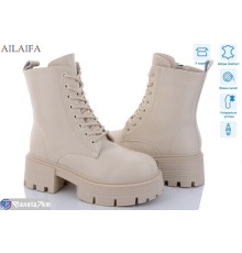 Черевики жіночі на зиму (6 пар р.36-40) бежевий  "Latifa"