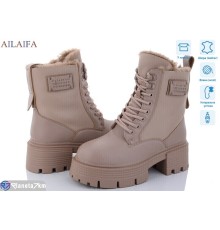 Черевики жіночі на зиму (6 пар р.36-40) коричневий  "Latifa"
