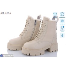 Черевики жіночі на зиму (6 пар р.36-40) бежевий  "Latifa"