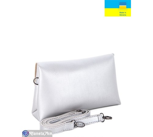 Сумка жіноча 17*27*7 см,  срібний  "Lusia"