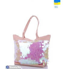 Сумка жіноча 33*33*22 см,  рожевий  "Lusia"