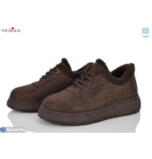 Кросівки жіночі на зиму (8 пар р.36-41) коричневий  "Veagia-ADA"