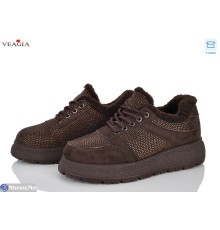 Кросівки жіночі на зиму (8 пар р.36-41) коричневий  "Veagia-ADA"