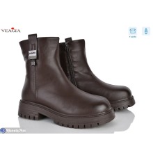 Черевики жіночі на зиму (8 пар р.37-41) коричневий  "Veagia-ADA"