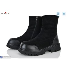 Черевики жіночі на зиму (8 пар р.37-41) чорний  "Veagia-ADA"