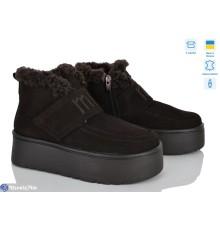 Черевики жіночі на зиму (6 пар р.36-41) коричневий  "STELUSA"