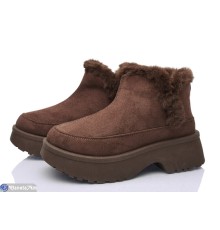 Черевики жіночі на зиму (8 пар р.36-41) коричневий  "LOREDANA"