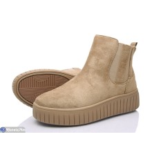 Черевики жіночі на зиму (8 пар р.36-41) бежевий  "LOREDANA"