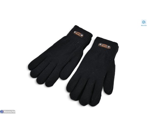 Чоловічі рукавички на зиму (12 шт. р.сетка 11-13) чорний  "RUBIBAS"