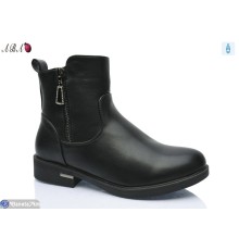Черевики жіночі на зиму (6 пар р.36-41) чорний  "Aba"