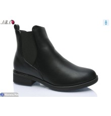 Черевики жіночі на зиму (6 пар р.36-41) чорний  "Aba"