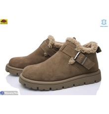 Черевики жіночі на зиму (8 пар р.36-41) коричневий  "Mei De Li"
