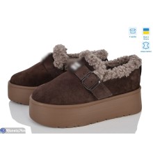 Туфлі жіночі на зиму (6 пар р.36-41) коричневий  "STELUSA"