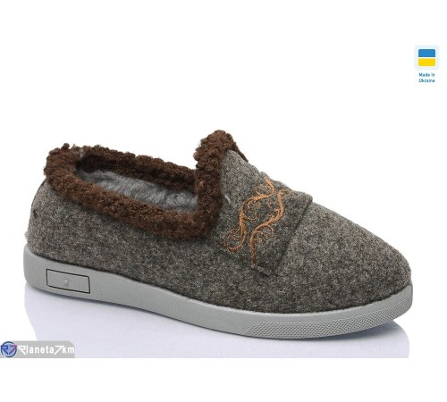 Тапки жіночі на зиму (7 пар р.37-42) коричневий  "Korka"