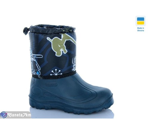 Дитячі чоботи з піни на зиму (8 пар р.30-37) синій  "MURMUR"