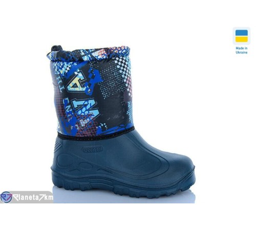 Дитячі чоботи з піни на зиму (8 пар р.30-37) синій  "MURMUR"